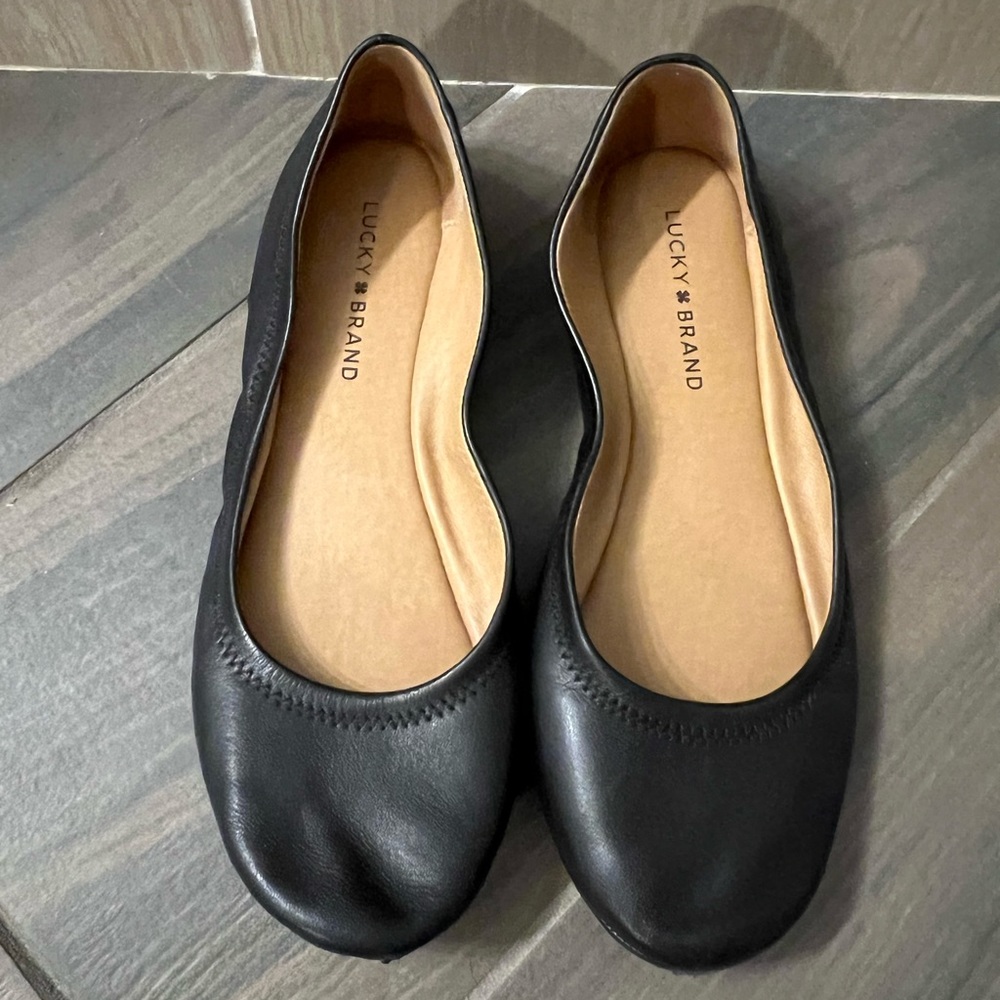 Lucky Brand Black Ballet Flats